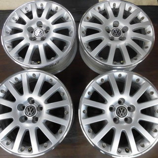 今となってはレアかな？？フォルクスワーゲン純正　6.5Ｊ＋42　100-5穴★ゴルフ４　ニュービートル　ポロに★タイヤの相談承ります！！   