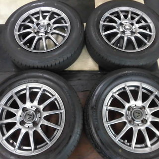 山しっかり　BS　185/65R14付き★Claire　5.5J+38　100-4穴★カローラ スパシオ モビリオ ヴィッツ フィット ウイングロード シエンタ等   