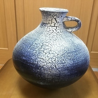 【レア】骨董品 壺 花瓶 青 陶印 淳 / アンティーク 陶芸 ...