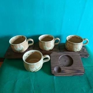 陶器コーヒーカップセット