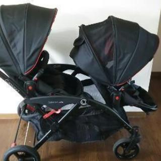 カーペンター 舞姫 120 ディアブロホワイト Carpenter-再値下げ🔴早い者勝ち❗コルクラフト コントゥアーズ二人乗りベビーカー