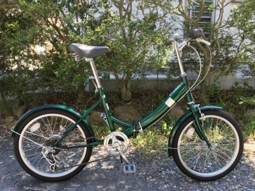 折りたたみ自転車 20インチ カゴ付き シマノ 6段変速 折り畳み自転車