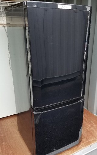 三菱電機MR-P15Z-B [冷蔵庫 （146L 右開き） 2ドア サファイアブラック]☆美品