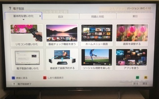 SONY BRAVIA 40インチテレビ