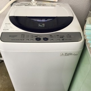 洗濯機 SHARP 4.5キロ