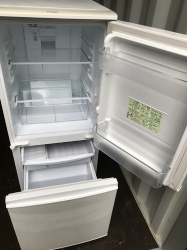 冷蔵庫 シャープ 2ドア 一人暮らし 137ℓ SJ-14X-W 2013年