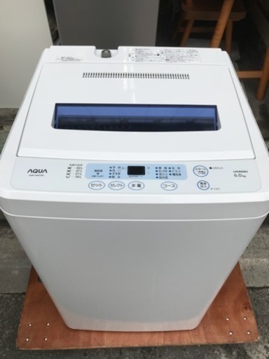 洗濯機 アクア ハイアール 1〜2人 6kg洗い AQW-S601 2012年