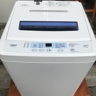 洗濯機 アクア ハイアール 1〜2人 6kg洗い AQW-S60...