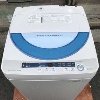 人気モデル 洗濯機 シャープ 5.5kg洗い 1〜2人 2014...