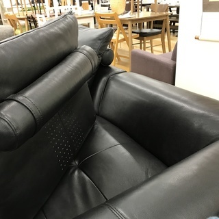 IDC大塚家具 総革カウチソファ L/S Stylish【トレファク岸和田】