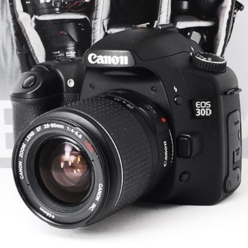 ◆本格一眼レフ◆格安◆キヤノン Canon  EOS 30D レンズセット！ゆうパック代引き発送！送料、代引き手数料無料！