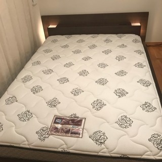 Sealy ×ニトリダブルマットレス＆ニトリ総ひのきベッドフレーム ダブル