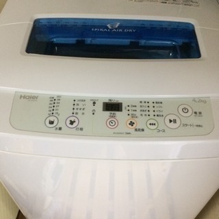 ハイアール洗濯機 2015年版 1年間使用