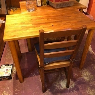 テーブル4 椅子5 セット
