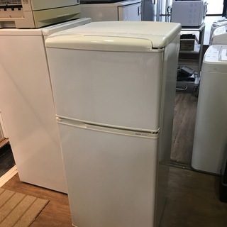 サンヨー　直冷式２ドア冷蔵庫　SR-YM110（W）2011年製　