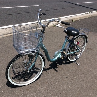 BS水色２２インチ中古自転車 自転車店整備済