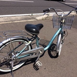 BS水色２２インチ中古自転車 自転車店整備済
