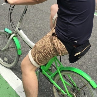 折りたたみ自転車グリーン