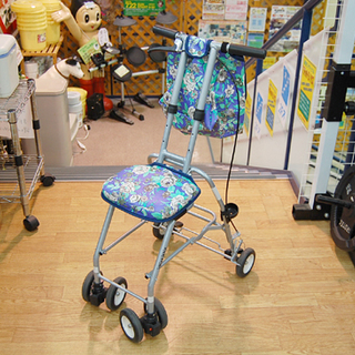 マキライフテック シルバーカー 折りたたみ おでかけウォーク 花柄 青系色 高さ調節可能 Ichigo Ichie イチゴイチエ Pa モノハウス平岡店 大谷地のその他の中古あげます 譲ります ジモティーで不用品の処分