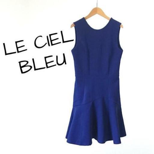 Le Ciel Bleu ルシェルブルー ワンピース ノースリーブ ブルー Mon 京都のワンピース の中古 古着あげます 譲ります ジモティーで不用品の処分