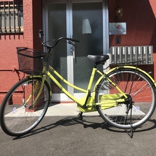 黄色い自転車チャリ