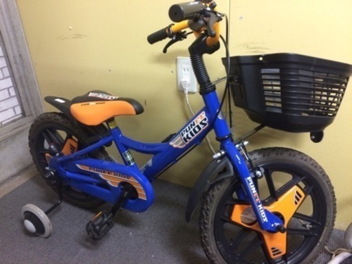 近隣配送無料☆美品☆ブリヂストン BRIDGESTONE 幼児用自転車 ファニイキッズ ボーイ 16型 ブルー\u0026オレンジ]☆送料込み(地域限定)☆直接引き取り歓迎☆早期受け取り希望☆