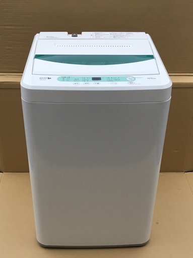 ＜超美品＞ヤマダ電機・ハーブリラックス 4.5kg 風乾燥 全自動洗濯機 YWM-T45A1