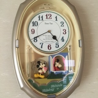 ディズニー ミッキー&ミニーの壁掛時計