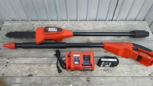 【6/7日 交渉中1件】ブラックアンドデッカー(BLACK+DECKER) 高枝ポールチェーンソー 18V GPC1820 充電式