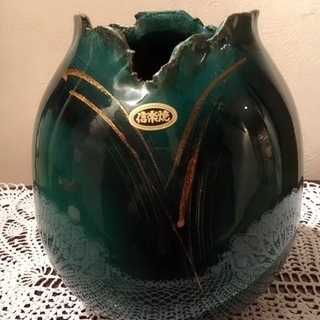 信楽焼の花瓶　壺　フラワーベース