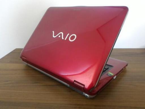 お取引中)VAIO レッド 高速SSD搭載 デュアルコア Office Win10ノート