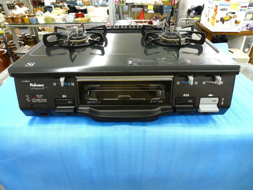 PayPay可 手稲リサイクル ガステーブル プッシュ式 パロマ IC-800B-1R 都市ガス 2015年製￥10,800