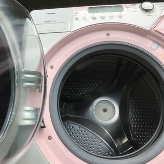 ラスト 1台限り ドラム式 洗濯機 ピンク色