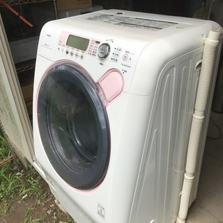 ラスト 1台限り ドラム式 洗濯機 ピンク色