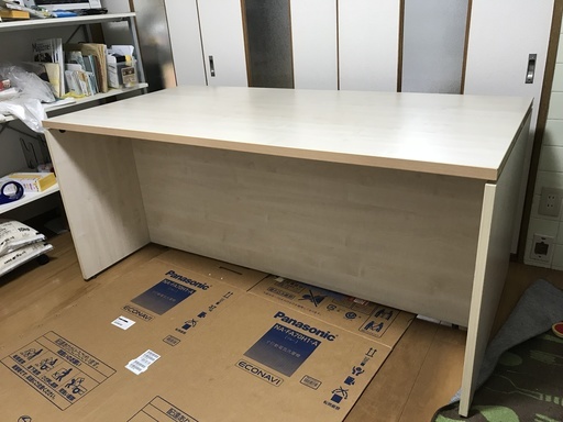 【値下げ】Garage(ガラージ) 受付カウンター ローカウンター fantoni(幅160cm 奥行き80cm 高さ72cm) GL-168CL 白木