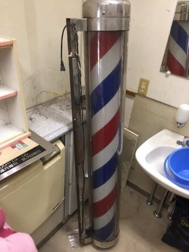 理髪店用のサインポール 壁掛けタイプ