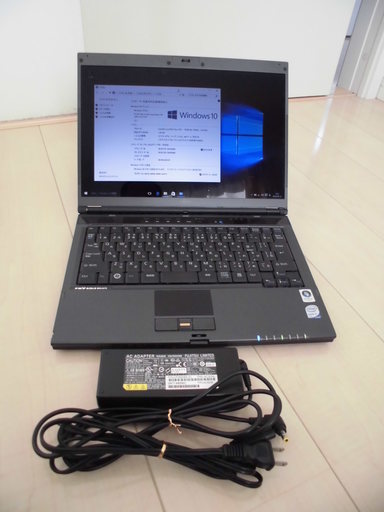 ノートパソコン FMV-BIBLO MG/A75 FMVMGA75 Core2Duo T8100 Windows10pro