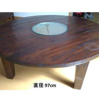 バリ家具(中古)　丸型　ローテーブル