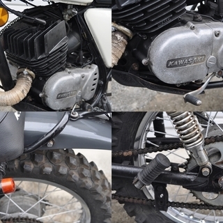 カワサキ KE125 オフロード モトクロス ２スト ２サイクル 125cc 原付 Ⅱ種 激レア 旧車 神戸市東灘区 ★ XL SL TL DT TS ハスラー