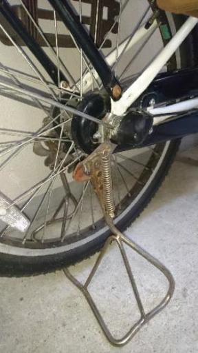 ▲取引中▲3人乗り子供前乗せ自転車。アサヒサイクル、シルバーリング、ベルメーレミニ白、合鍵あり。 4
