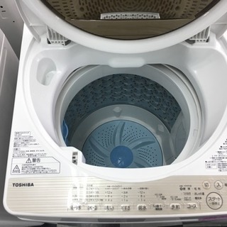 【送料無料】洗濯機 2016年 東芝 6kg AW-6G5 250831-4 中古 全自動洗濯機 東芝 6.0kg AW-6G5 2016年製 グランホワイト