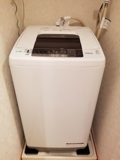 日立 7kg 縦型洗濯機 - 1年しか使用していません。