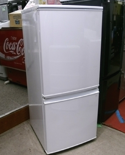 札幌市 シャープ2ドア冷蔵庫 137Ｌ SJ-D14A-W ホワイト/白 つけかえどっちでもドア 2015年製