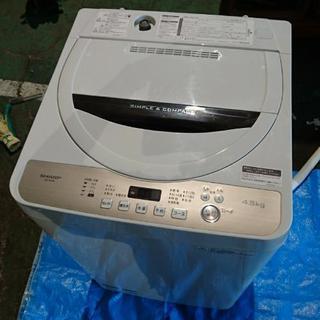 お取引中 2017シャープ 全自動洗濯機 4.5kg ES-GE...
