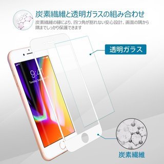 液晶保護フィルム ガラスフィルム iPhone8/iPhone7...