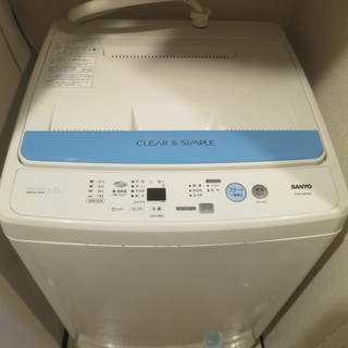 【無料】Panasonic製 洗濯機 6.0kg ASW-60B