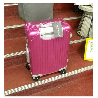 札幌 新品!【かわいいキャリーケース TSAロック 20インチ 36L】Dandan plus priority Sサイズ ローズレッド アルミ 3～4泊 キャリーバッグ スーツケース 旅行かばん カバン 鞄 本郷通店