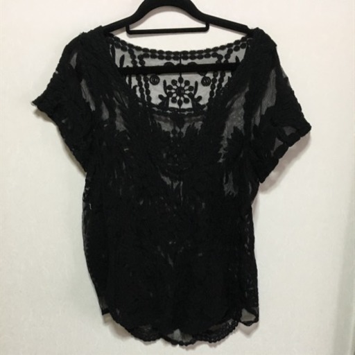 黒レーストップス プーやん 前橋のカットソーの中古 古着あげます 譲ります ジモティーで不用品の処分