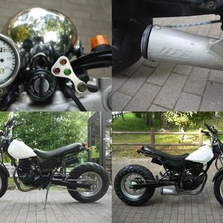 ヤマハ ＴＷ ２００ ２型 後期 ディスク ロング カスタムベースに　通勤通学街乗り～レジャーまで