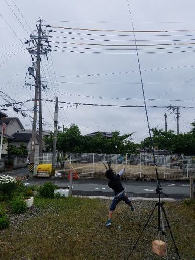 １人バドミントン